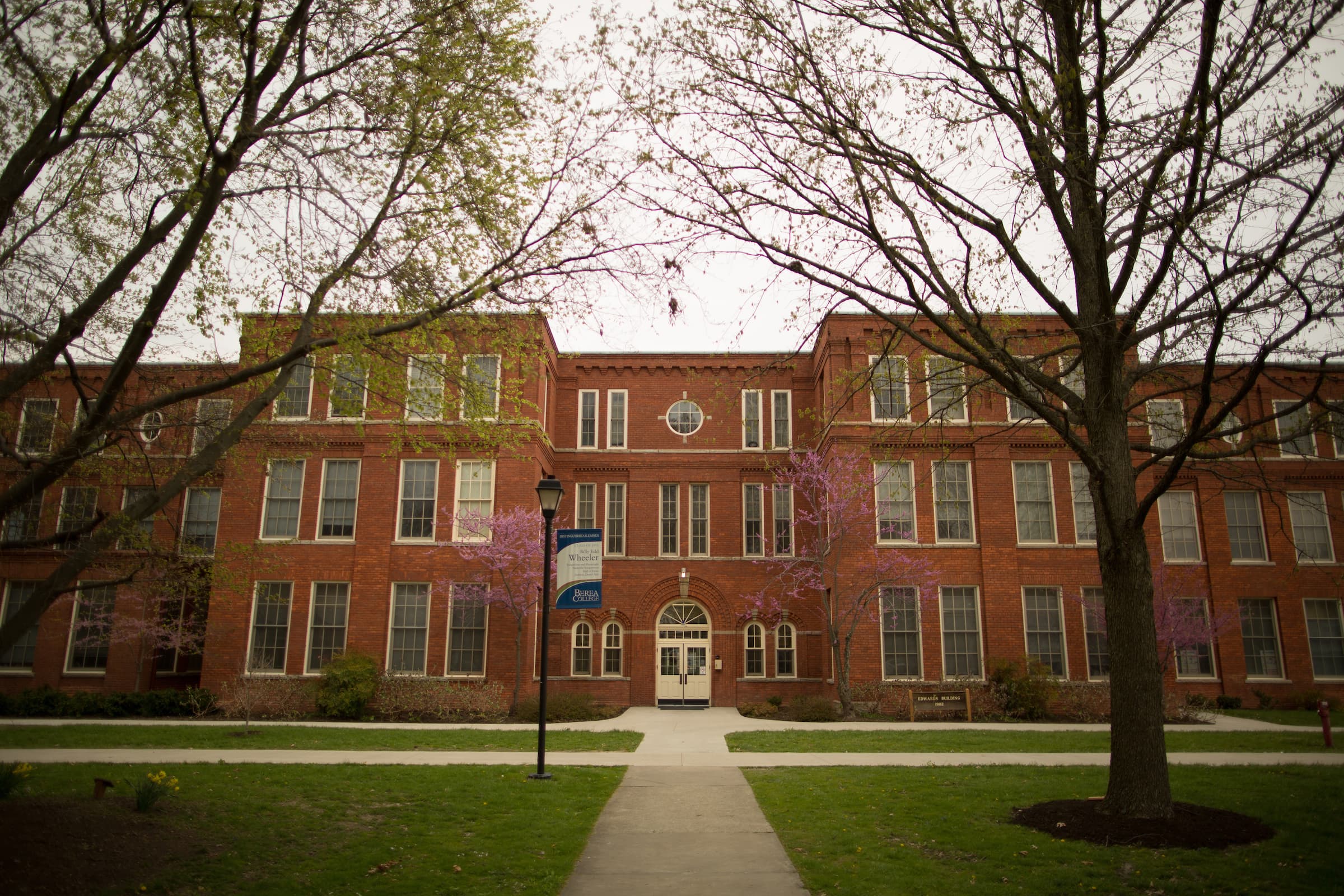 Front image of Edwards Hall in 2016