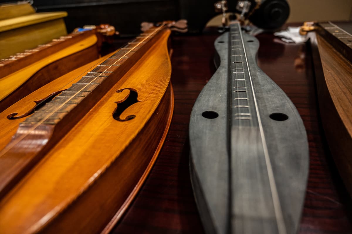 Close up image of dulcimers