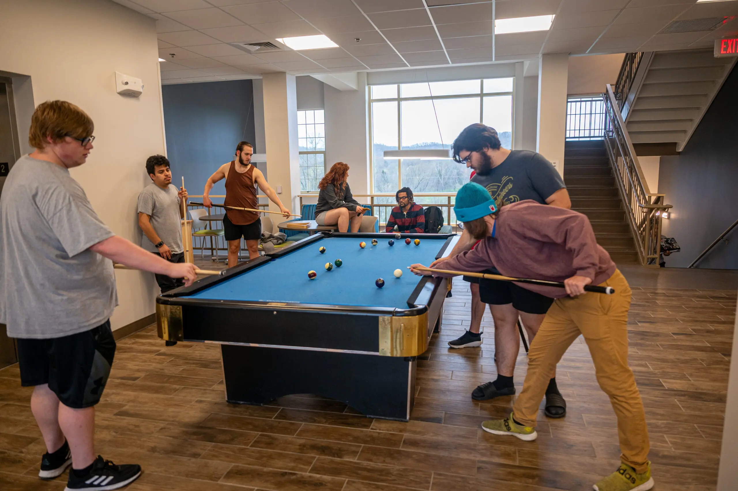 Pool table in Kettering Hall