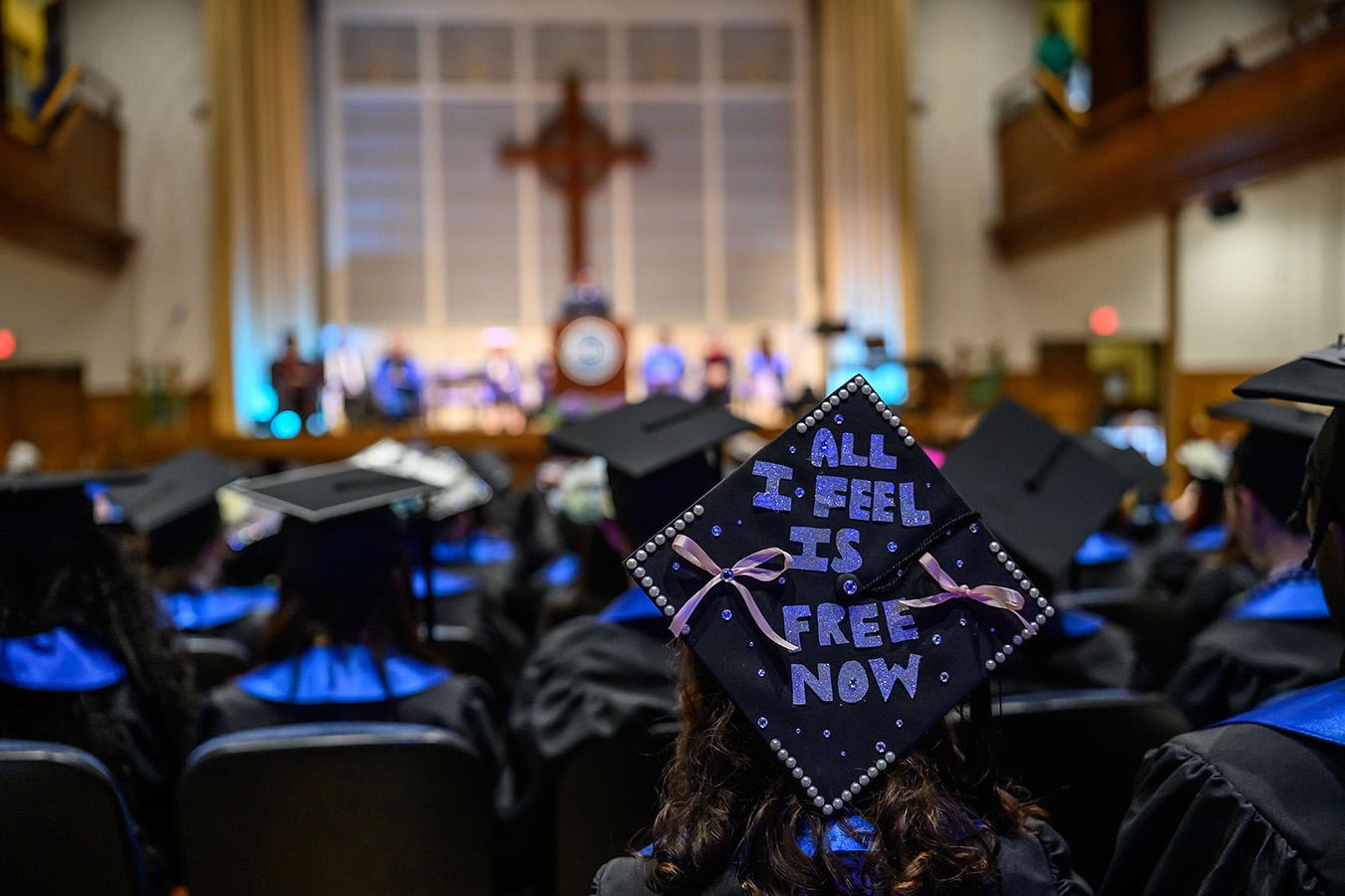 Students at Berea College graduation