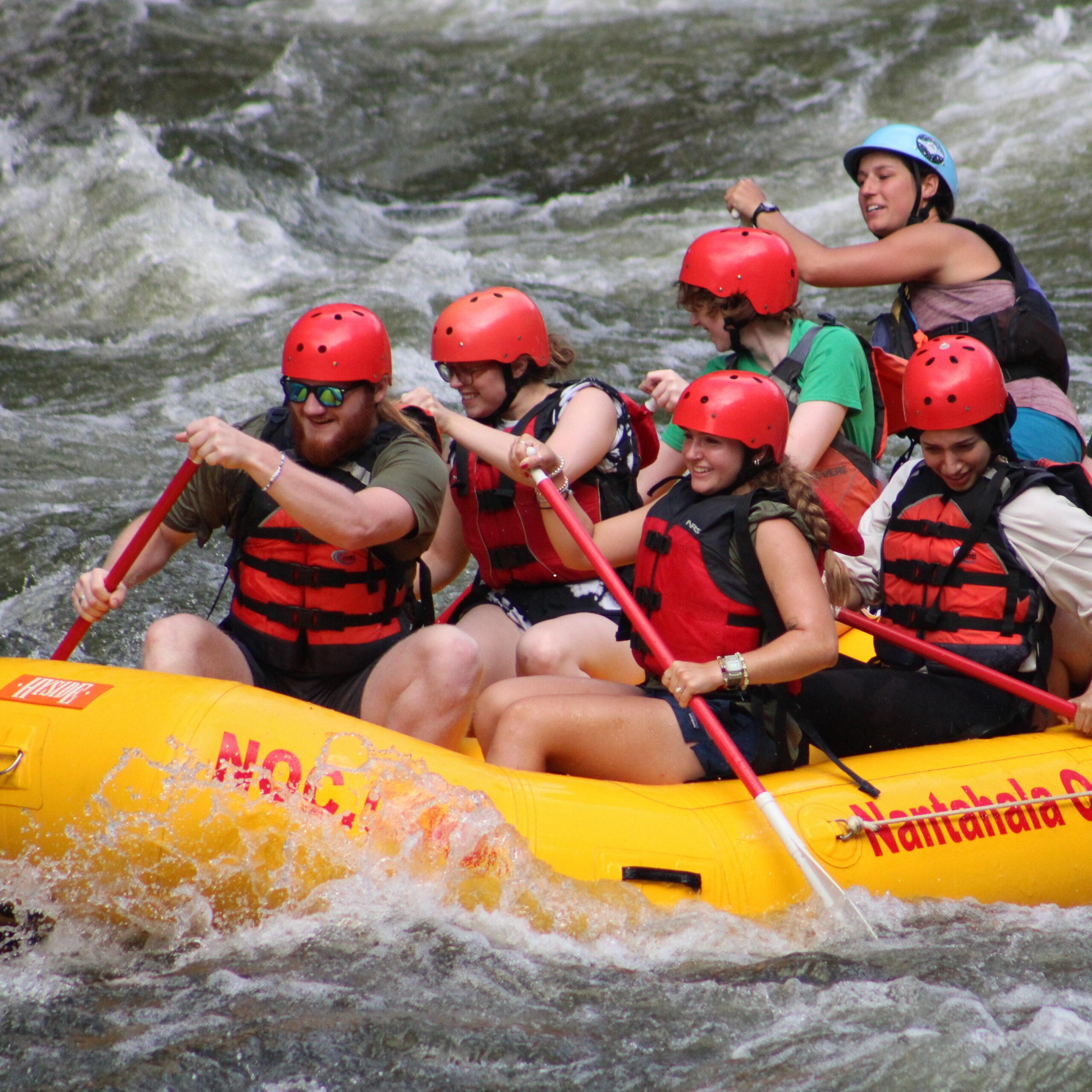 Outdoor Adventure Programs on a white water rafting trip